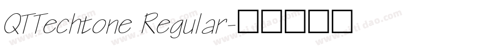 QTTechtone Regular字体转换